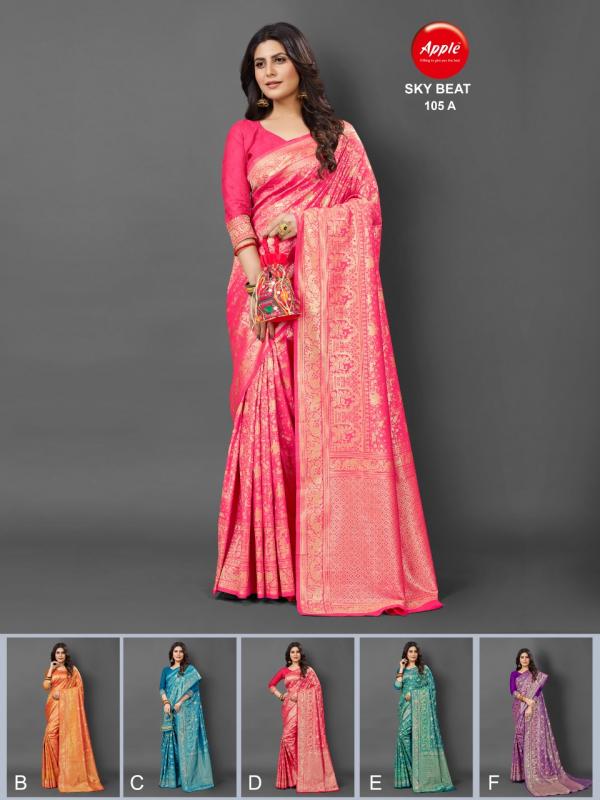 Apple Sky Beat 105 Festival Wear Silk Saree Collection